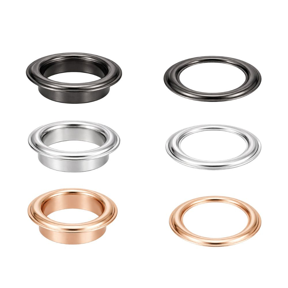 Brass Eyelets with Chrome Plating - (Pack of 100)