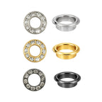 6mm Diamante Studded Eyelets - (Pack of 50)