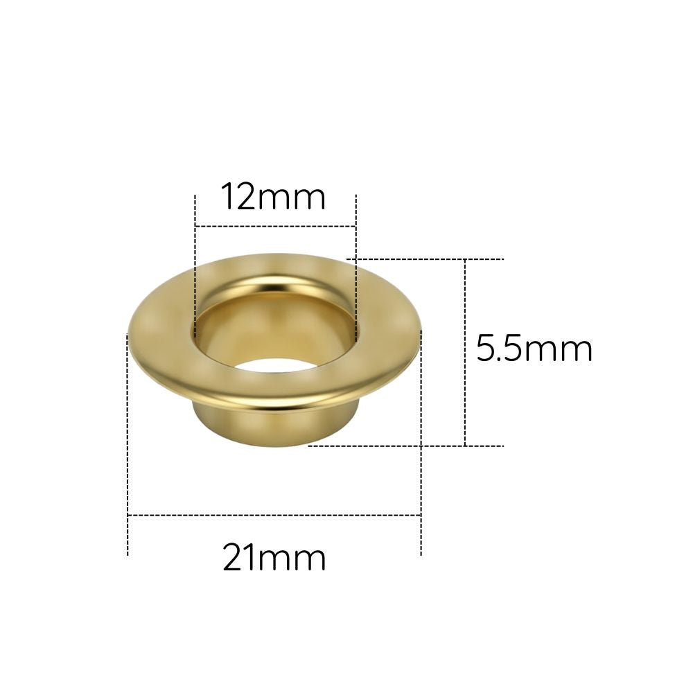 Flat Head Eyelets - (Pack of 100)