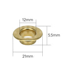 Flat Head Eyelets - (Pack of 100)