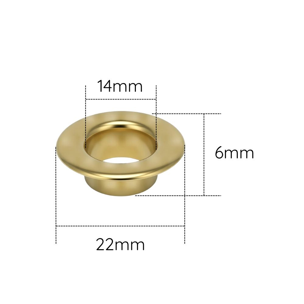 Flat Head Eyelets - (Pack of 100)