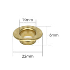 Flat Head Eyelets - (Pack of 100)