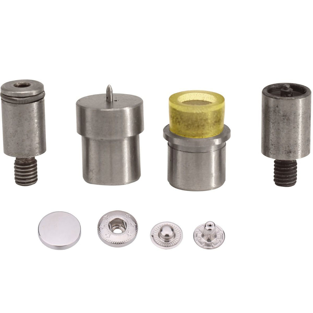 Flat Cap S Spring Press Studs Setting Die Set for Green Machine Hand Press