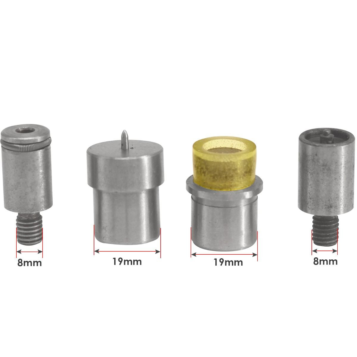 Flat Cap S Spring Press Studs Setting Die Set for Green Machine Hand Press