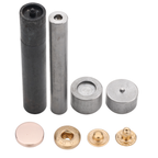 4-Part Flat Cap S Spring Press Studs Fixing Hand Tool Set