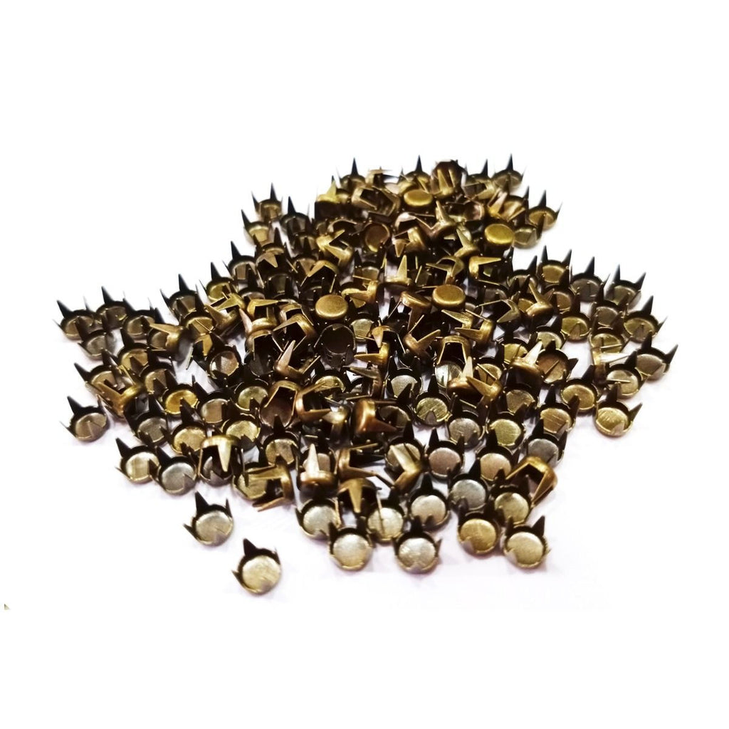 Round Flat Head Punk Studs - (Pack of 100)