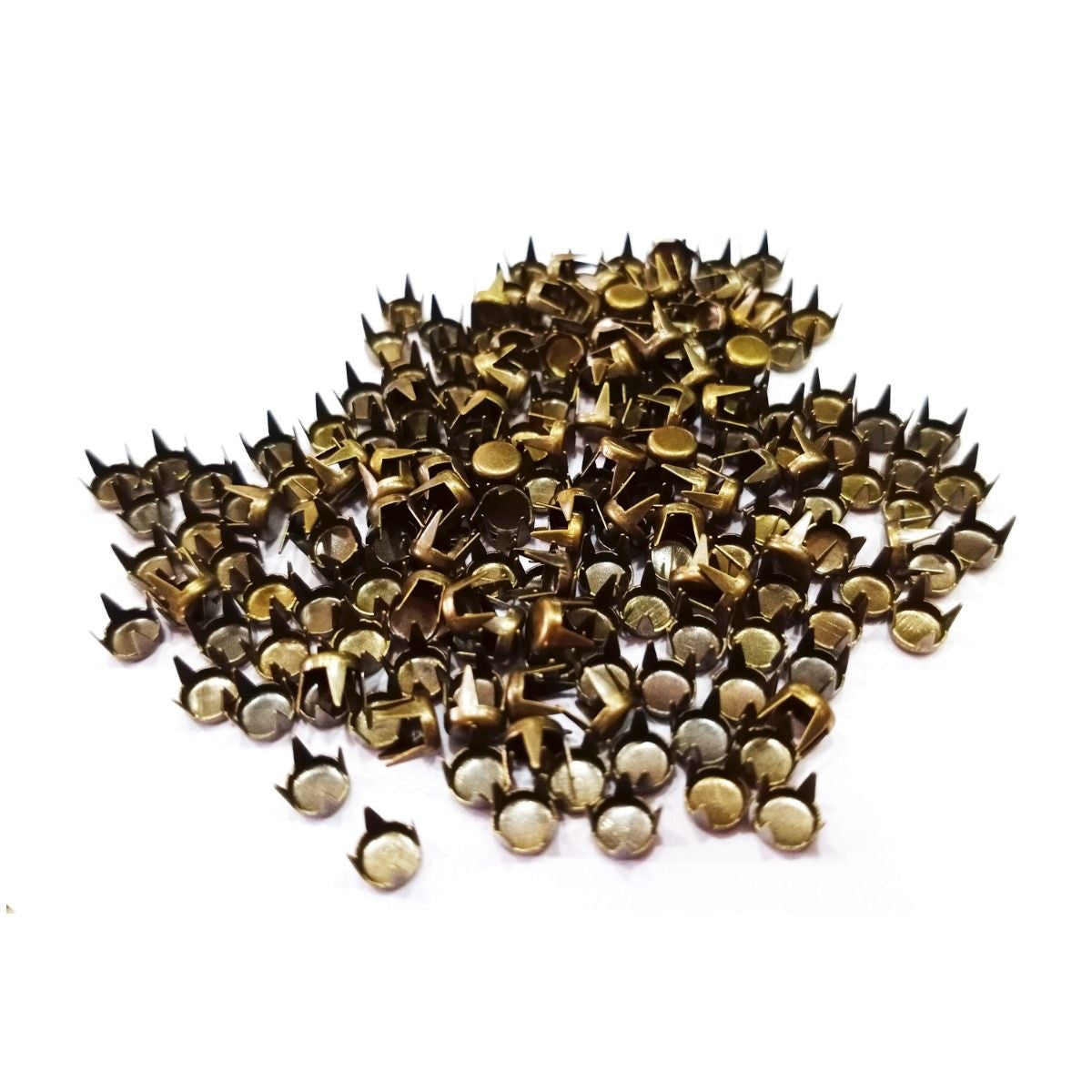 Round Flat Head Punk Studs - (Pack of 100)