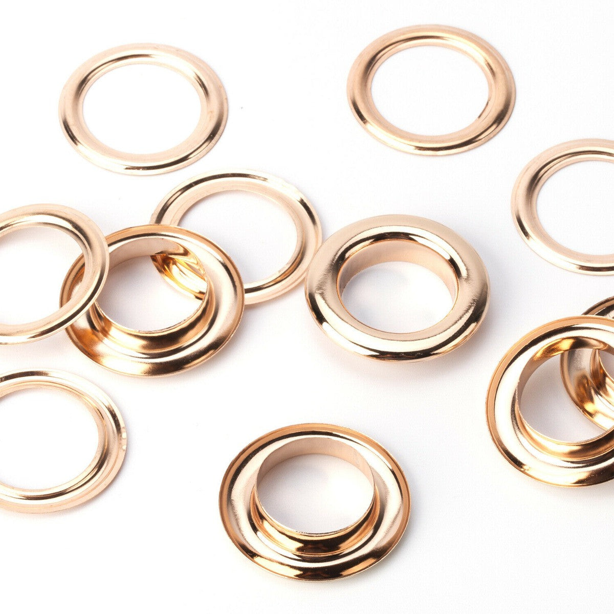 Brass Eyelets with Chrome Plating - (Pack of 100)
