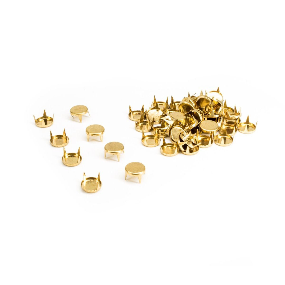 9mm Round Flat Head Punk Studs - (Pack of 50)