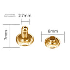 Double Cap Tubular Rivets (Pack of 100)