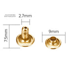 Double Cap Tubular Rivets (Pack of 100)