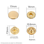 S Spring Press Studs