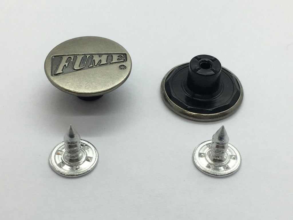17mm Fume-Design Jeans Buttons (Pack of 10)