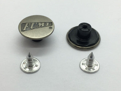 17mm Fume-Design Jeans Buttons (Pack of 10)