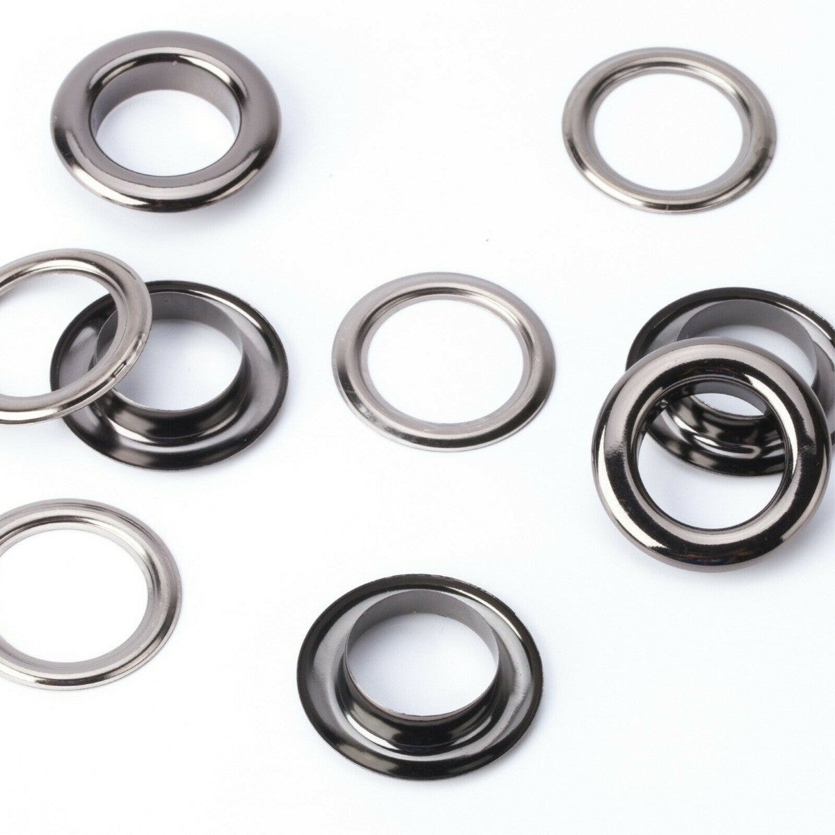 Brass Eyelets with Chrome Plating - (Pack of 100)