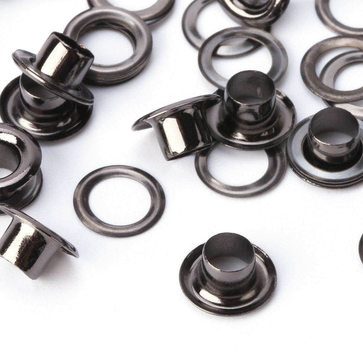 Brass Eyelets with Chrome Plating - (Pack of 100)