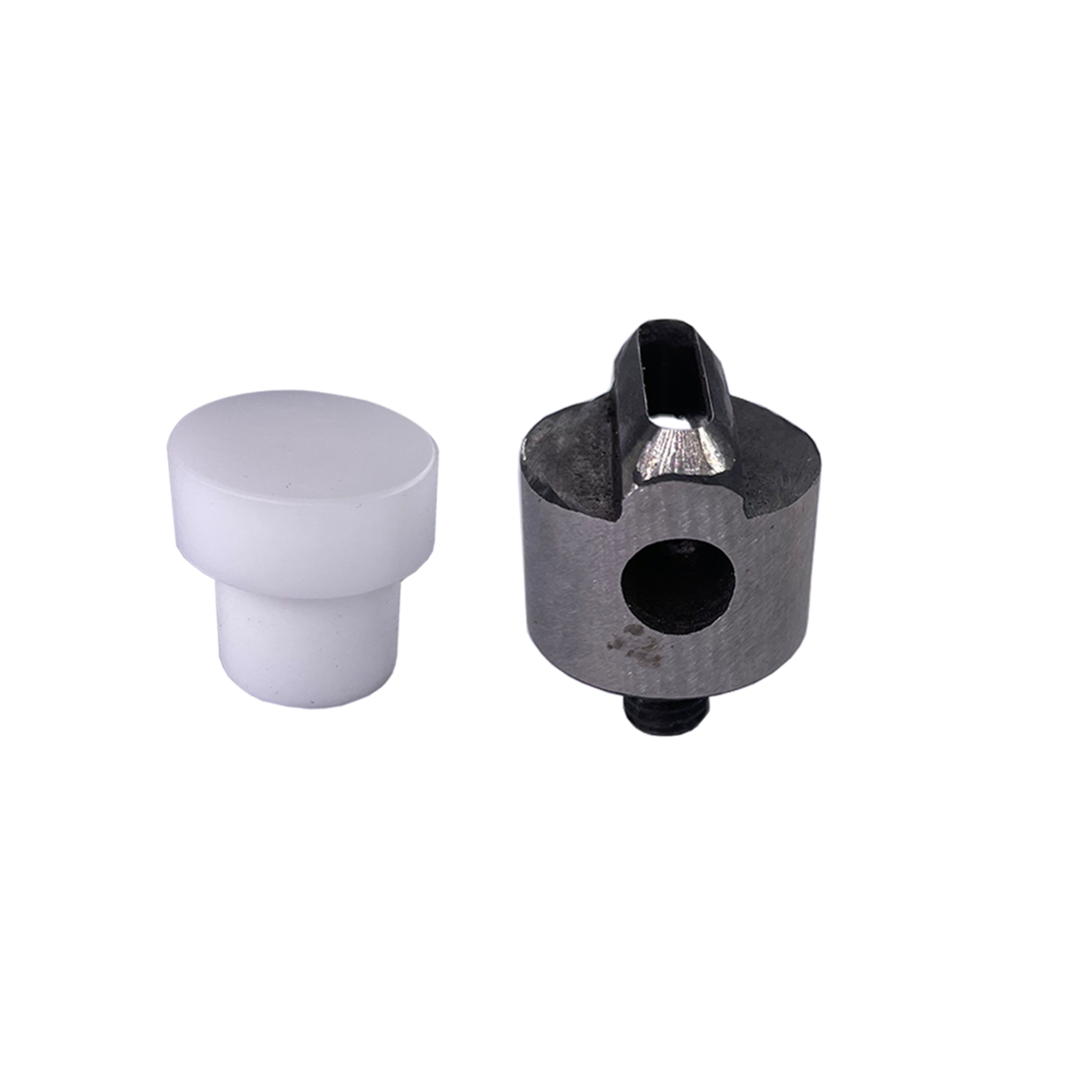 Oval Hole Punch Die with Plastic Base For Green Machine Hand Press