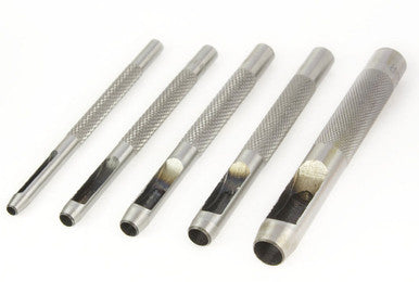 Set of 5 Hollow Hole Punch Hand Tools