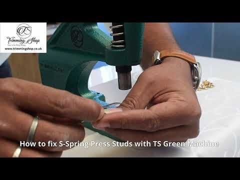 S Spring Press Stud Die Set for Green Machine Hand Press