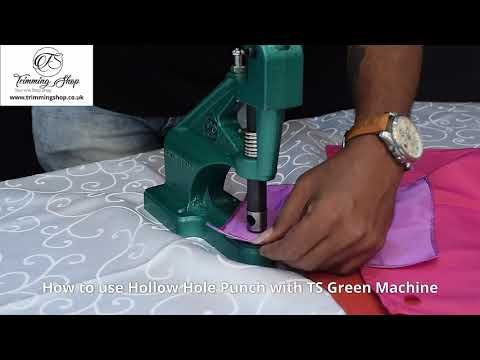 Hole Punch Die with Gold Base for Green Machine Hand Press