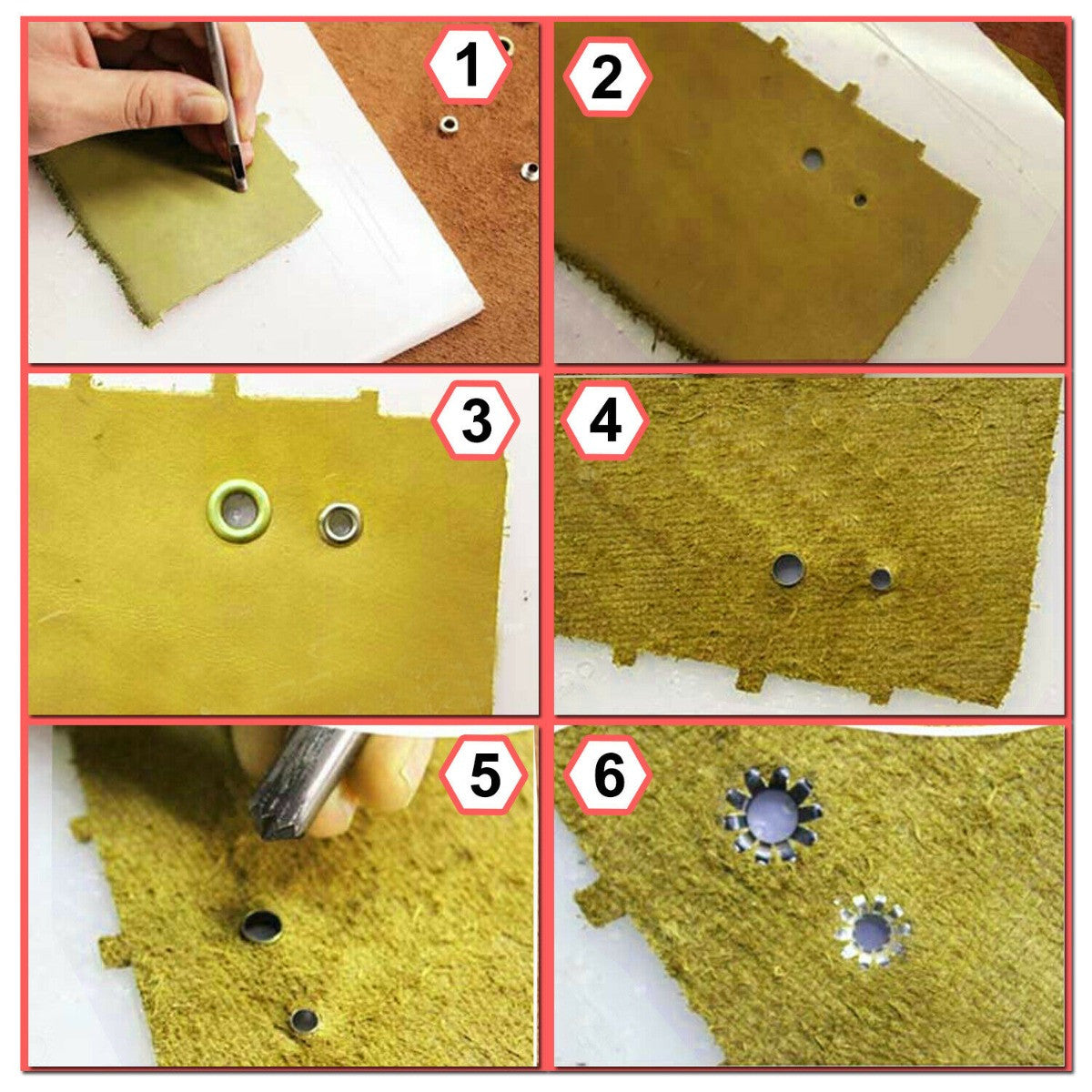 Eyelet Flower Hole Punch Hand Tool