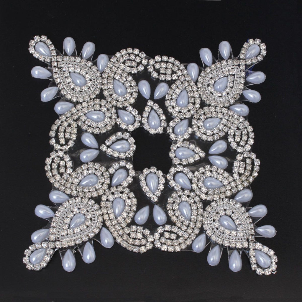 Iron-On Diamante On Chain Motif