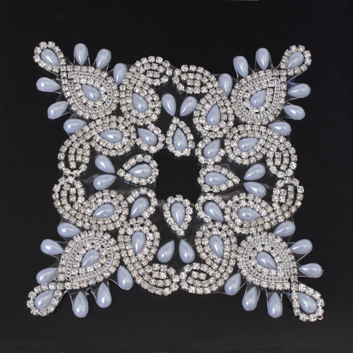 Iron-On Diamante On Chain Motif