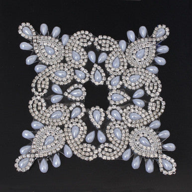 Iron-On Diamante On Chain Motif