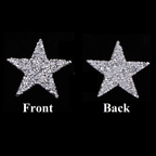 35mm Iron On Star Rhinestone Patches