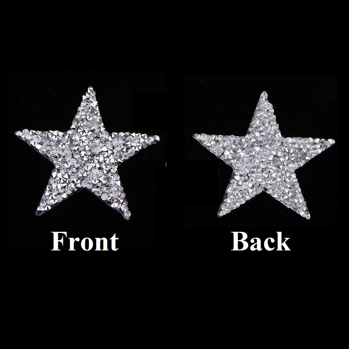35mm Iron On Star Rhinestone Patches