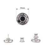 17mm No-Sew Jean Button Replacements, Perfect Fit