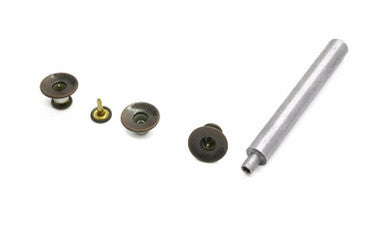 17mm No-Sew Replacement Jeans Buttons with Fixing Hand Tools - (Pack of 10)