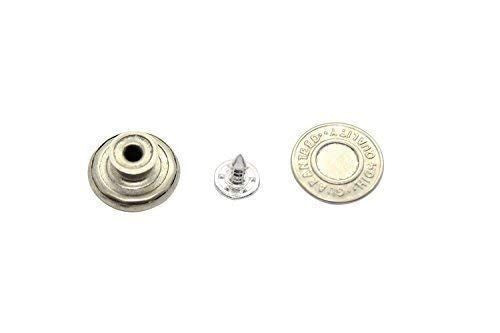 17mm Jeans Buttons with Pins (Pack of 10)