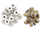 17mm Silver Jeans Buttons (Pack of 10)