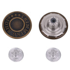 Brass Jeans Buttons With Pins - (Pack of 10)