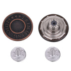 Brass Jeans Buttons With Pins - (Pack of 10)