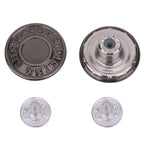 Brass Jeans Buttons With Pins - (Pack of 10)
