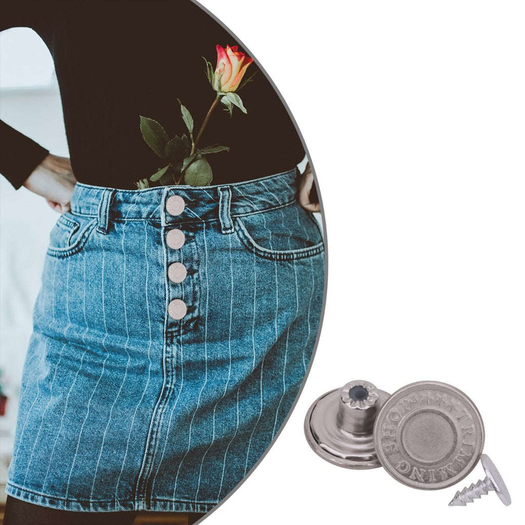 Brass Jeans Buttons With Pins - (Pack of 10)