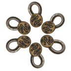 Waist Extender Elastic Spring Brass Button 17mm, Bronze Button