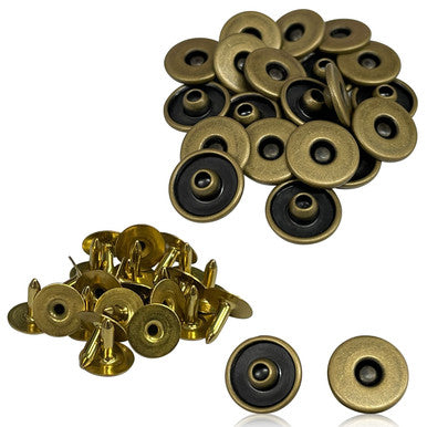 11.5mm Denim Rivets - Bronze (Pack of 10)