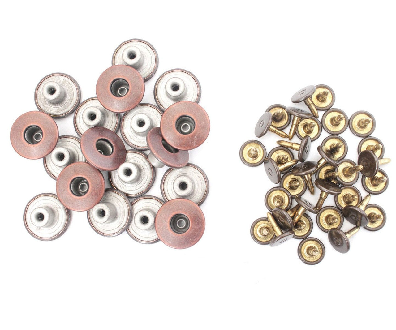 14mm Copper Replacement Jeans Buttons (Pack of 10)