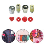 Heart Shape Plastic Kam Snap Die Tool for Green Machine Hand Press - T5 Size 20