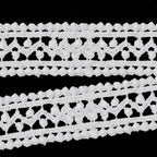 25mm Vintage Style White Cotton Lace - 1m
