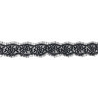 1.5" Black Lace Elasticated Trim - 3m