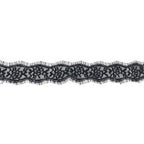 1.5" Black Lace Elasticated Trim - 3m