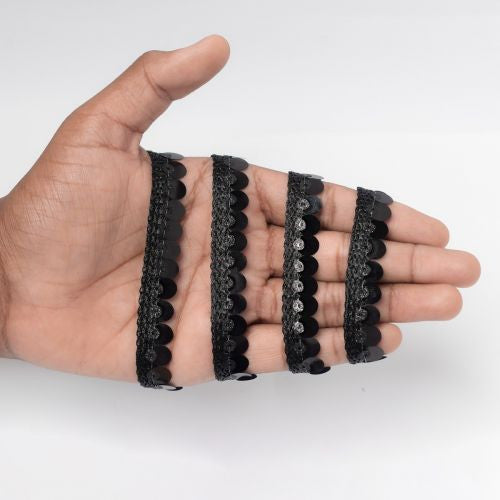 Sequin Fringe Mirror Lace Trim - 4m