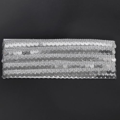 Sequin Fringe Mirror Lace Trim - 4m