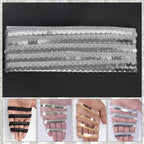 Sequin Fringe Mirror Lace Trim - 4m