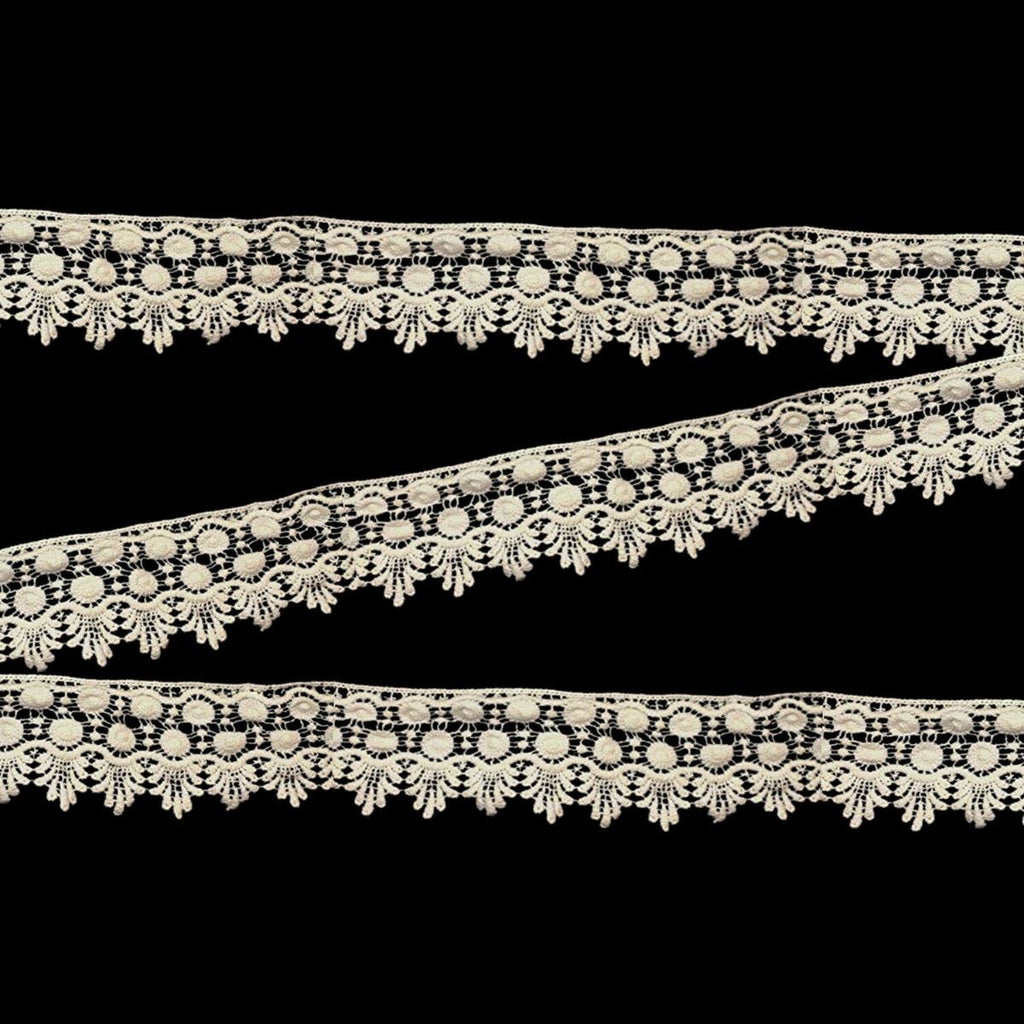 70mm Ivory Vintage Lace Ribbon