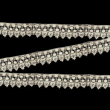 70mm Ivory Vintage Lace Ribbon